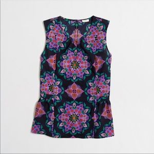 J. Crew purple medallion tank